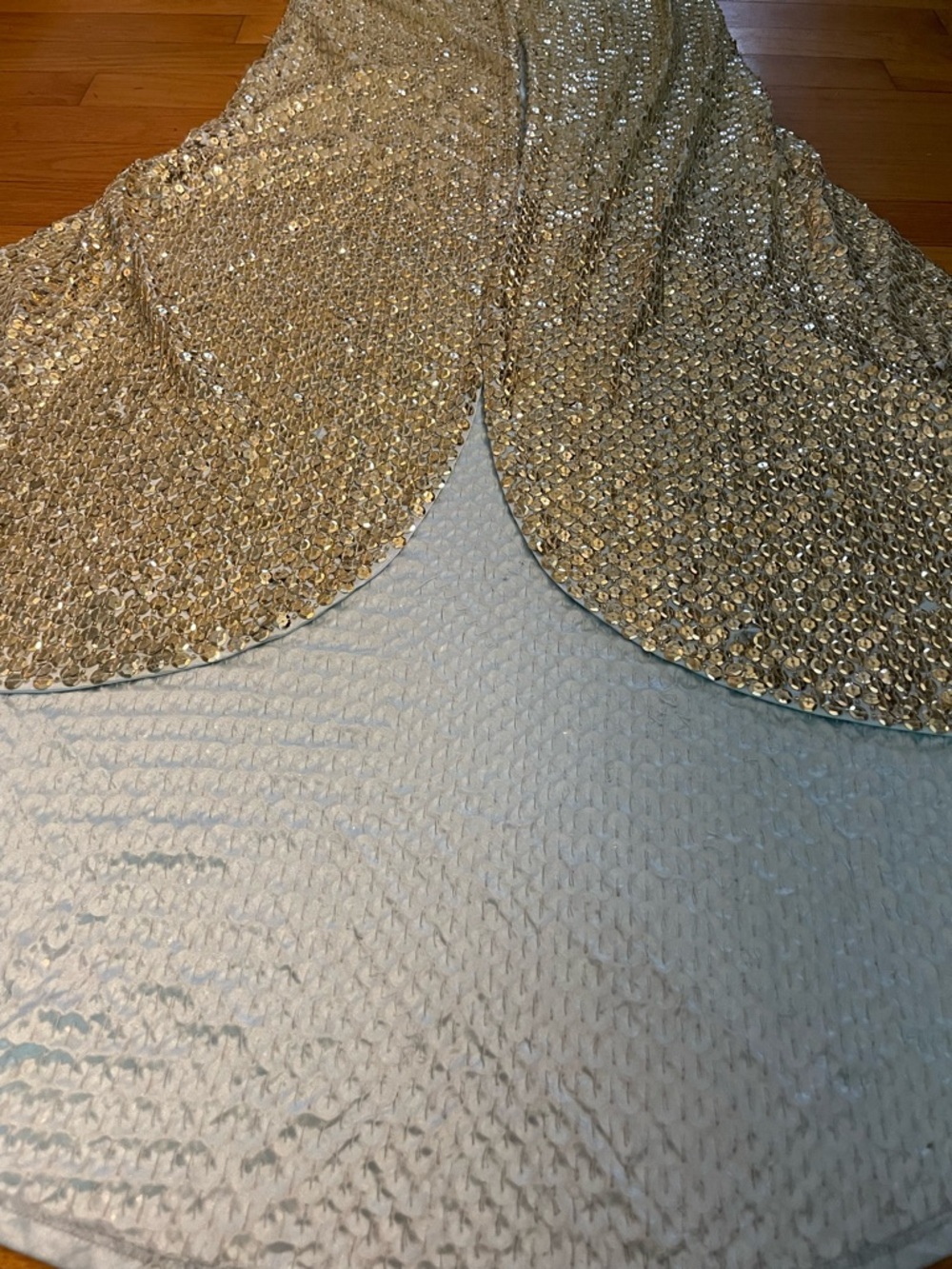 Jovani Sequin Gown, vintage, glamorous XS  Hollywood Halter flaws* - Picture 4 of 17
